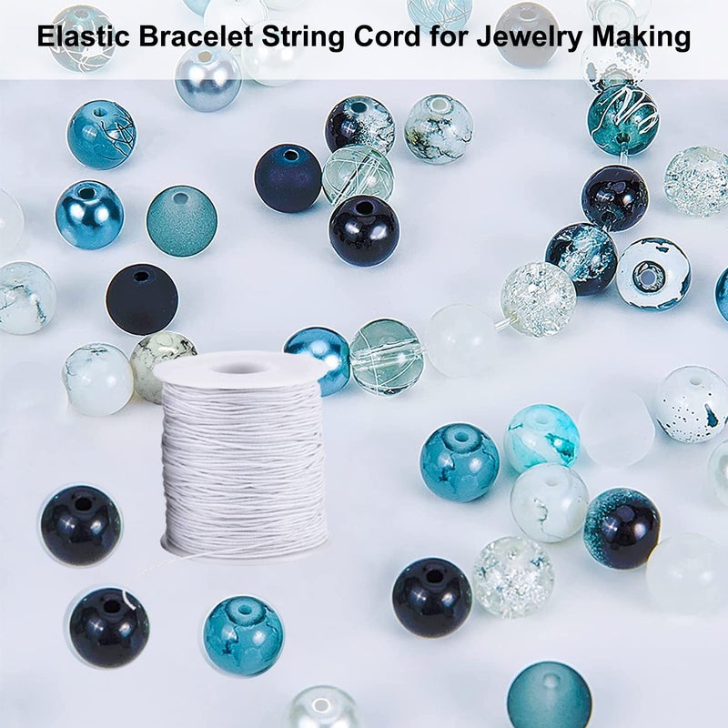 ChunLiou Elastic Cord for Bracelets  1 mm 330 Feet Durable Bracelet String  Stretch Elastic String for Jewelry Making  Necklaces and Beading White - Image 5